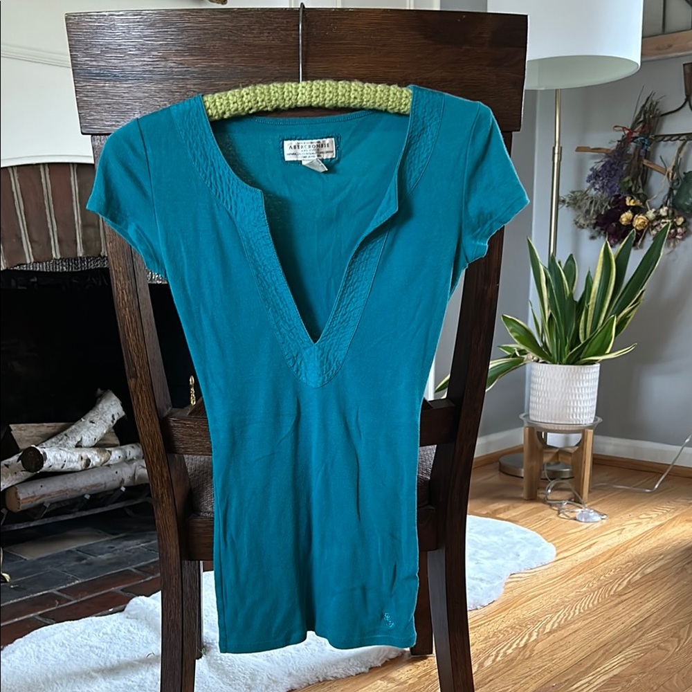 Abercrombie Teal Women's Top